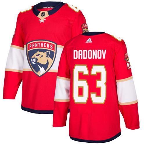 Adidas Florida Panthers #63 Evgenii Dadonov Red Home Authentic Stitched Youth NHL Jersey->youth nhl jersey->Youth Jersey
